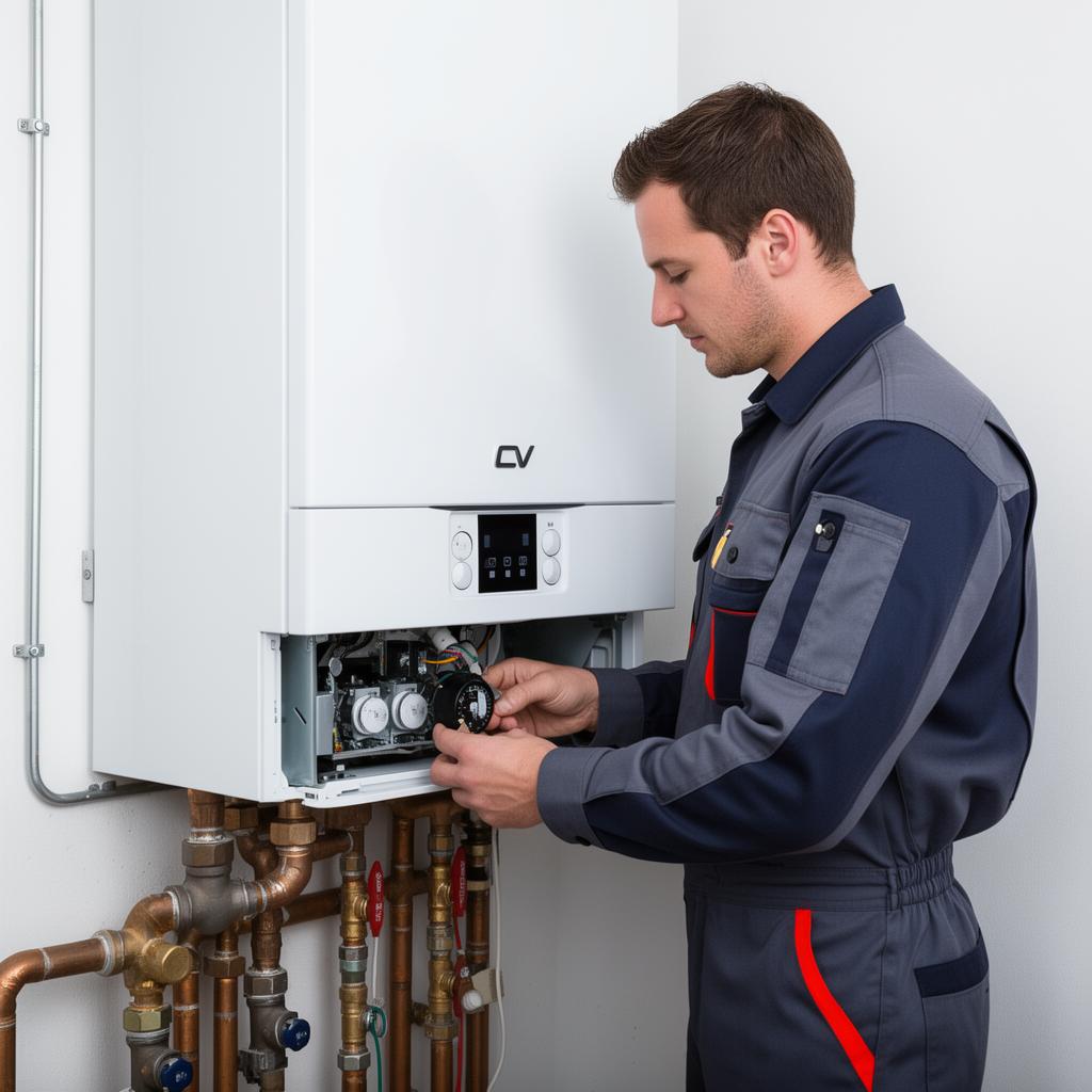 Onze installateur aan het werk